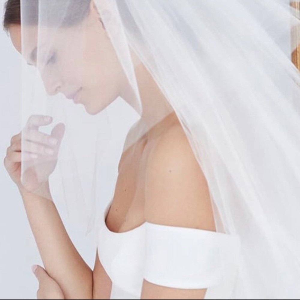 NEW Carolina Herrera Cathedral Veil with Blusher